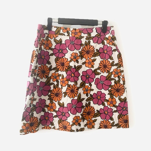 ModCloth x Princess Highway Floral High Waisted Mini Skirt Retro Flower Power - Picture 3 of 12
